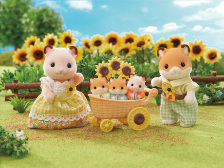 Sylvanian Families Hamster Family five figures parents and triplets – view 2