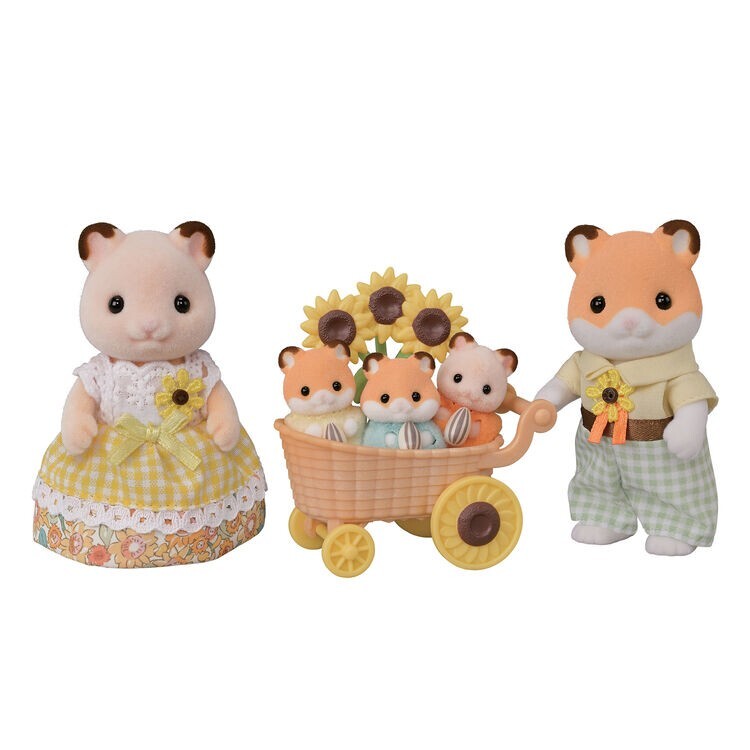 Sylvanian Families Hamster Family five figures parents and triplets – view 6