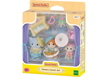 Sylvanian Families Nursery Concert Set three baby band figures with instruments