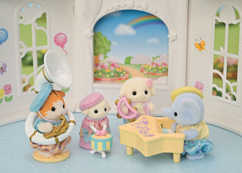 Sylvanian Families Nursery Concert Set drum and tambourine