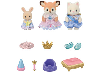 Sylvanian Families Nursery Princess Play Set figures detail