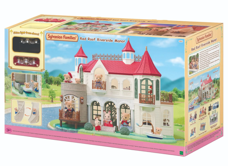 Sylvanian Families Red Roof Riverside Manor large multi-room dollhouse – view 5