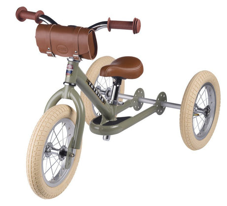 Trybike handlebar bag on Vintage Cream trike