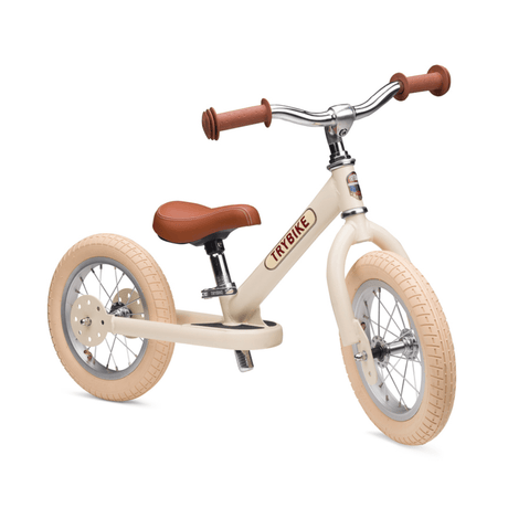 Vintage Cream Trybike in tricycle mode for young toddlers