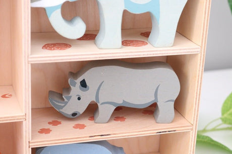 Tender Leaf Toys Wooden Animal Rhino - image 4