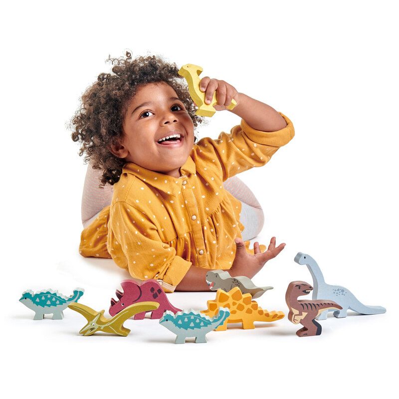 Tender Leaf Toys Wooden Animal Triceraptops