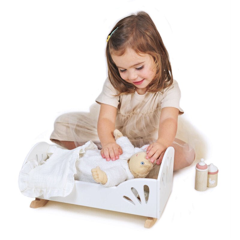 Tender Leaf Toys Doll's Sweet Swan Bed