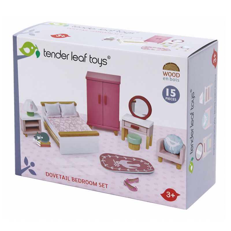 Tender Leaf Toys Dovetail Dollhouse Bedroom Set