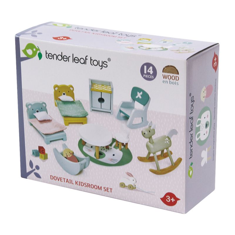 Tender Leaf Toys Dovetail Dollhouse Kids Room Set