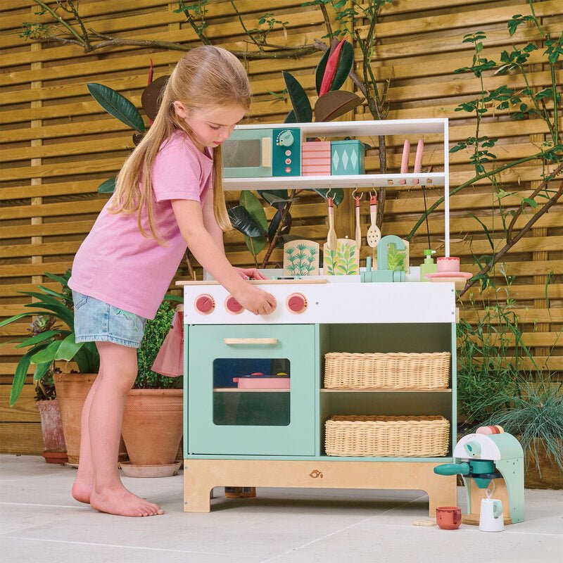 Tender Leaf Toys Pretend Mini Chef Kitchen Range