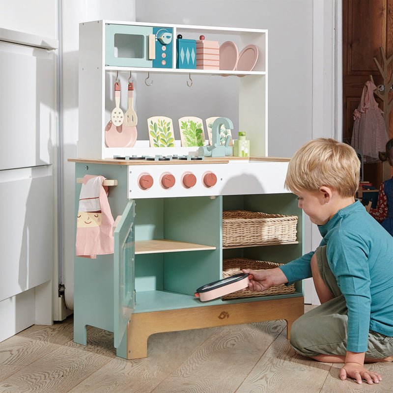 Tender Leaf Toys Pretend Mini Chef Kitchen Range