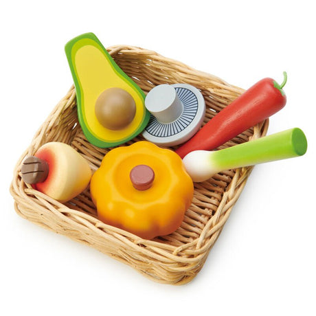 Tender Leaf Toys Pretend Market Basket Set - image 4