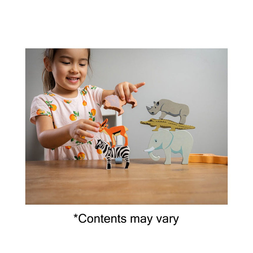 Tender Leaf Toys Wooden Selection of Safari Animals