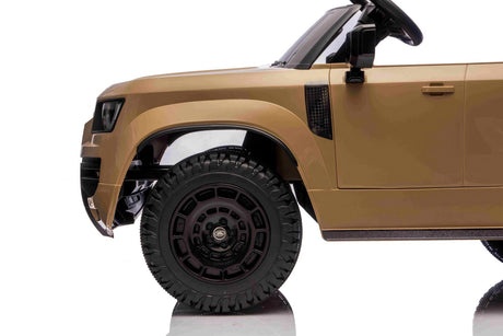 All 4 Kids TR2503 Range Rover Defender champagne 12V ride-on car side detail and body styling