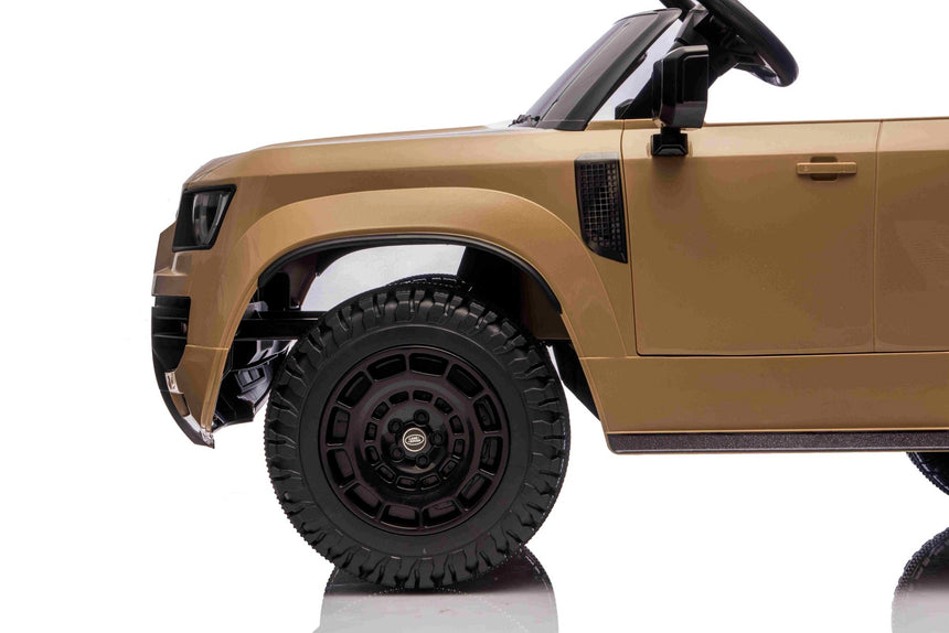 All 4 Kids TR2503 Range Rover Defender champagne 12V ride-on car side detail and body styling