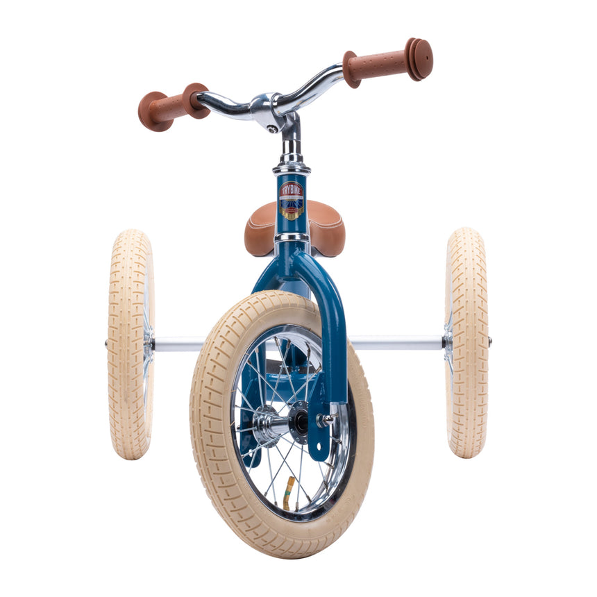 Vintage Blue Trybike adjustable seat height detail