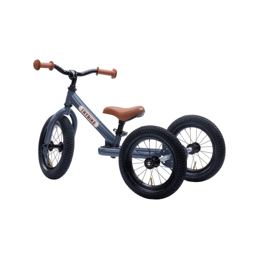 Vintage Grey Trybike converted into balance bike mode