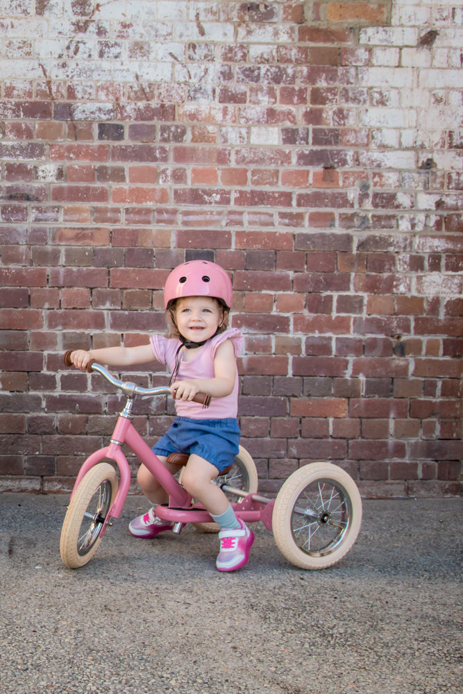 Vintage Pink Trybike front view