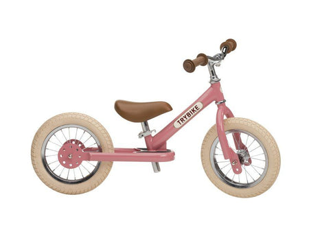 Vintage Pink Trybike in tricycle mode for young toddlers