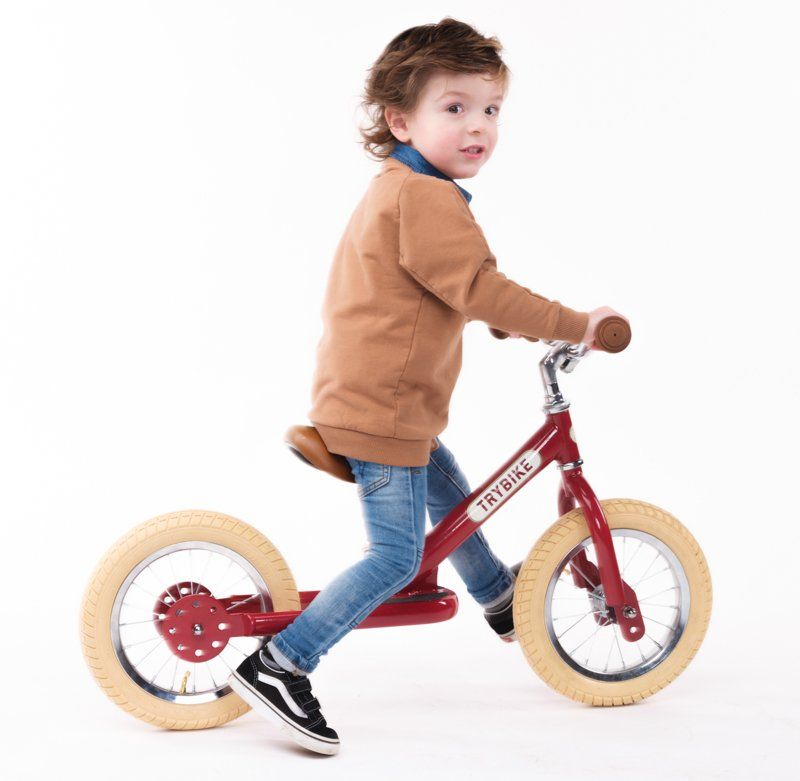 Vintage Red Trybike three-wheel tricycle configuration
