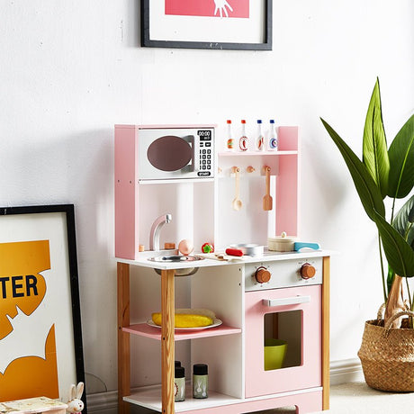 ALL 4 KIDS Peyton Pink Pretend Play Kitchen