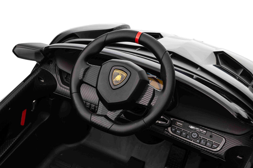 All 4 Kids Licensed Lamborghini Veneno Roadster Electrical Ride on Car - Black