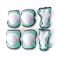 Yvolution kids safety pads set small in green - knee, elbow and wrist guards