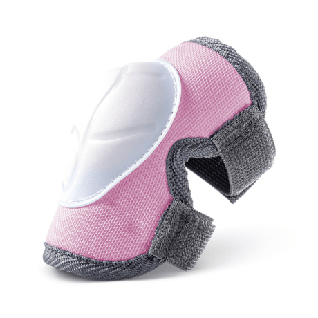 Pink Yvolution kids knee pads from the small protective gear set
