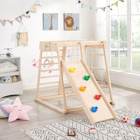 All 4 Kids Hudson Timber Pikler Baby Activity Play Center