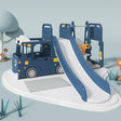 ALL 4 KIDS Lucas  Baby Slider and Swing Play Center with Bus - Blue
