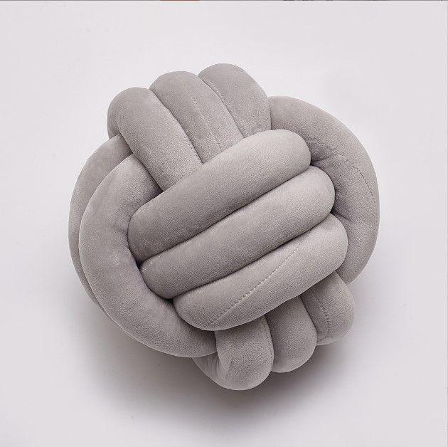 ALL 4 KIDS Nordic Style Soft Velour Knot Ball - Grey
