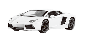 Rastar Licensed 1:10 Radio Control Car - Lamborghini Aventador LP700-4 White