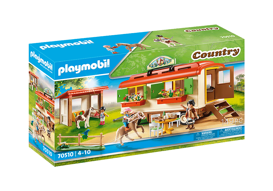 Playmobil Pony Shelter with Mobile Home