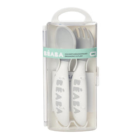 Beaba 2nd Stage Training Fork & Spoon - Grey