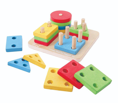 Bigjigs Toys First Four Shape Sorter