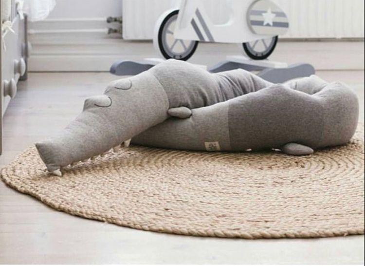 ALL 4 KIDS 185cm Alligator Baby Cot Bumper Flush Toy