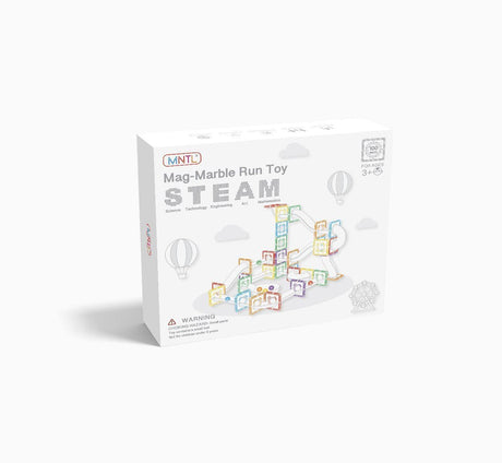 MNTL Magnetic Tiles Marble Run 100 Pcs Set