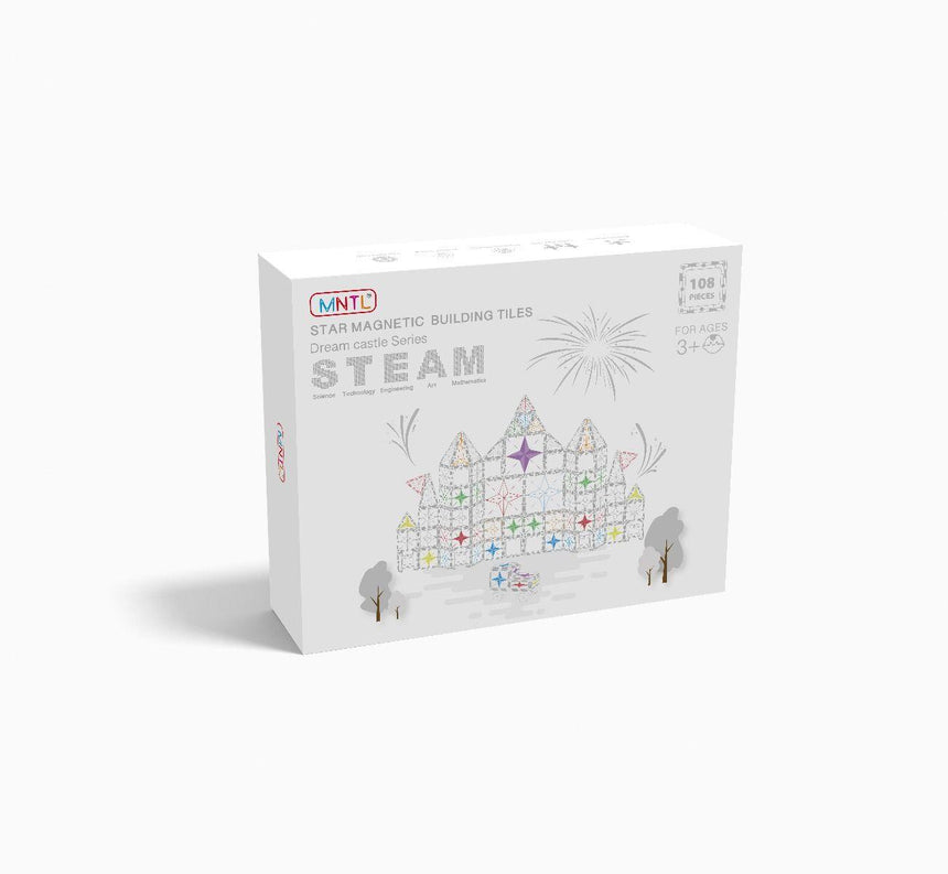 MNTL Classic Magnetic Tile 108 Pcs