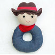 Apple Park Organic Luxury Barnyard Billy Soft Rattle