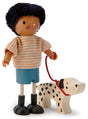Tender Leaf Toys Maniture Doll Mr Forrester with Flexible Limbs & His Dog