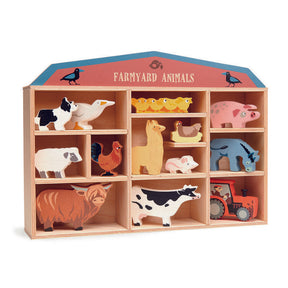 Tender Leaf Toys Display Shelf Set - Farmyard Animals