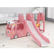 ALL 4 KIDS Lucas  Baby Slider and Swing Play Center with Bus - Pink